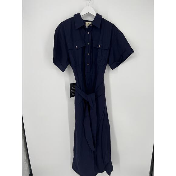 TUCKERNUCK Navy Lucienne Maxi Dress NWT Size Large - Picture 9 of 9